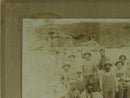 Antique Sepia Photograph of Quarry Laborers on Cardstock Mount Photo Wilfred Clausen Collection Historical Image