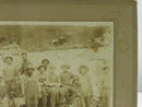 Antique Sepia Photograph of Quarry Laborers on Cardstock Mount Photo Wilfred Clausen Collection Historical Image