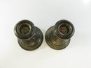 Vintage Duchess Sterling Silver Candlesticks Pair Pattern Weighted Candle Holders Antique Trumpet Rim Multi-tiered Base