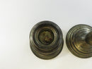 Vintage Duchess Sterling Silver Candlesticks Pair Pattern Weighted Candle Holders Antique Trumpet Rim Multi-tiered Base