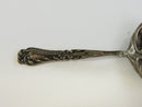 Antique Sterling Silver Bonbon Spoon Art Nouveau Design Tomato Server Pierced Berry Ornate Scalloped Edge Die-Cut