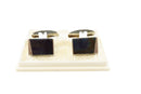 Vintage Juha Koskela Handmade Sterling Cufflink Set Spektroli Spectrolite — Sterling Silver, Silver — front view