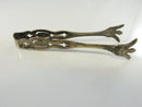 Antique Weidlich Sterling Silver Sugar Tongs 2 3/4" Weidlich Brothers Manufacturing Company 3/4" Openwork Scrollwork Bir