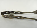 Antique Weidlich Sterling Silver Sugar Tongs 2 3/4" Weidlich Brothers Manufacturing Company 3/4" Openwork Scrollwork Bir