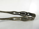 Antique Weidlich Sterling Silver Sugar Tongs 2 3/4" Weidlich Brothers Manufacturing Company 3/4" Openwork Scrollwork Bir