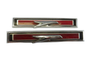 Pair of 1967 Buick Skylark interior door panel emblems