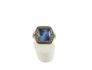 Hand-Painted Enamel Ring, Filigree Design, Size 6.25, Vintage Style Jewelry — Enamel — front view