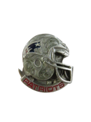 New England Patriots helmet lapel pin front view