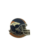 Denver Broncos helmet lapel pin front view