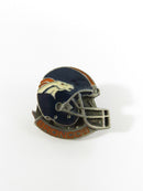 Denver Broncos helmet lapel pin angled view