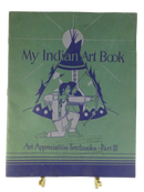 Front cover of My Indian Art Book with Native American illustration