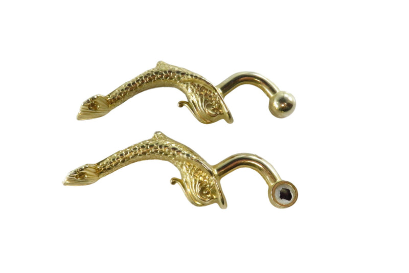 Neoclassical Style Dolphin Form Wall Mountings for Unknown Purpose