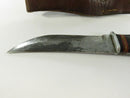 Ward's Master Quality Vintage Hunting Knife with Sheath Western Cutlery Fixed Blade Leather Split Double-Tang Mid-1930s