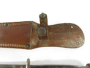 Western Cutlery Boulder Colo. Vintage Fixed Blade Knife with Sheath L48 Pattern Clip-Point Blade Double Split-Tang