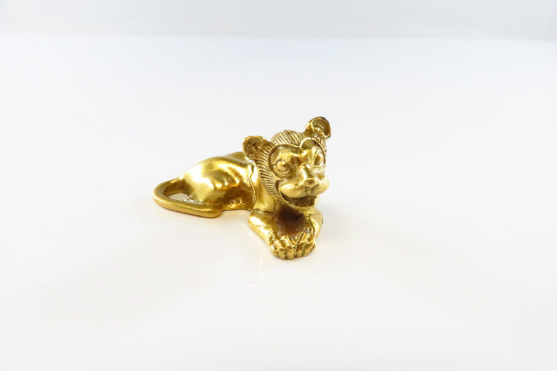 Metropolitan Museum of Art Gold Plated Lion Figurine © MMA 1990