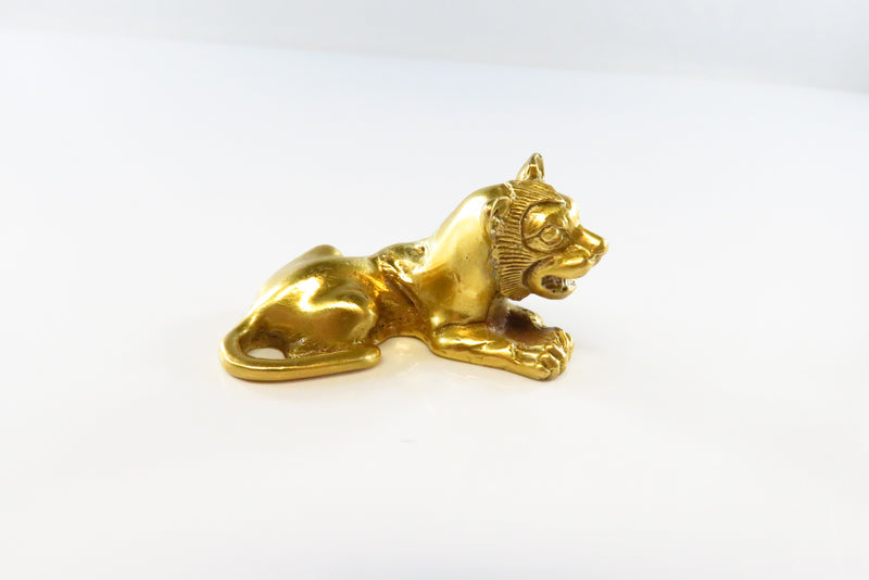 Metropolitan Museum of Art Gold Plated Lion Figurine © MMA 1990