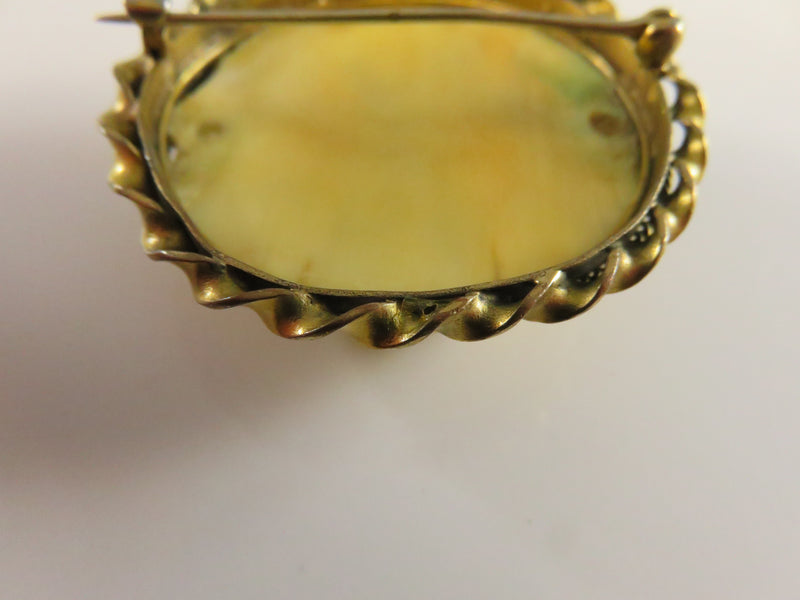 Vintage Celluloid Brooch/Pendant, 1940s, For Repair/Parts, Damaged