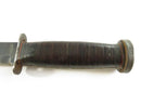Western Cutlery Boulder Colo. Vintage Fixed Blade Knife with Sheath L48 Pattern Clip-Point Blade Double Split-Tang