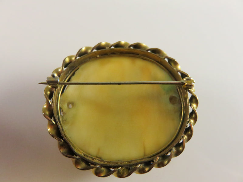Vintage Celluloid Brooch/Pendant, 1940s, For Repair/Parts, Damaged