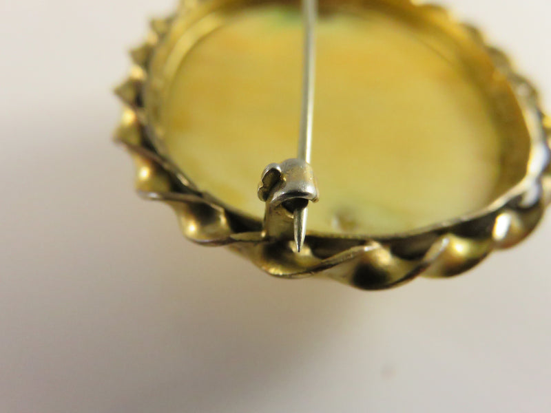 Vintage Celluloid Brooch/Pendant, 1940s, For Repair/Parts, Damaged