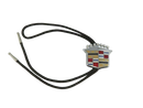 Cadillac emblem bolo tie with multi-colored enamel
