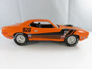 ERTL American Muscle 1971 Plymouth Barracuda 1:24 Diecast Model BodyShop Series 1:24 Scale Car Pre-painted Orange Black
