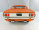 ERTL American Muscle 1971 Plymouth Barracuda 1:24 Diecast Model BodyShop Series 1:24 Scale Car Pre-painted Orange Black