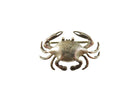 Vintage Sterling Silver Crab Brooch, Signed CSW & Co, Nautical Jewelry — Sterling Silver, Silver — front view