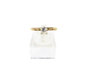 Antique 14K Yellow Gold Diamond Solitaire Promise or Wedding Ring Size 5