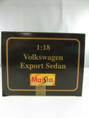 Maisto Special Edition 1951 Volkswagen Export Sedan 1:18 Diecast Model 1:18 Car 31820 Dark Green Cream Interior