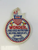 Back view of Wonder Bread 1984 Olympic Patch