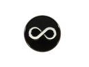 Linksgolf infinity symbol golf ball marker with black enamel