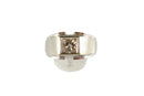 Vintage Men's Diamond 5mm Solitaire Ring 14K White Gold Size 8 3/4 — Jewelry & Watches:Vintage & Antique Jewelry:Fine:Art Nou