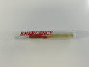 Sealed glass tube with fake cigarette and match