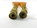 Art Deco Bakelite Brass Drawer Pulls Pair 1920s Vintage Catalin Handles Antique Hardware Depression Era Butterscotch