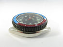 Sharp Quartz Diver Watch Pepsi Bezel for Parts or Repair Style Bi-color Stainless Steel Case with Day Date Window