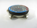 Sharp Quartz Diver Watch Pepsi Bezel for Parts or Repair Style Bi-color Stainless Steel Case with Day Date Window
