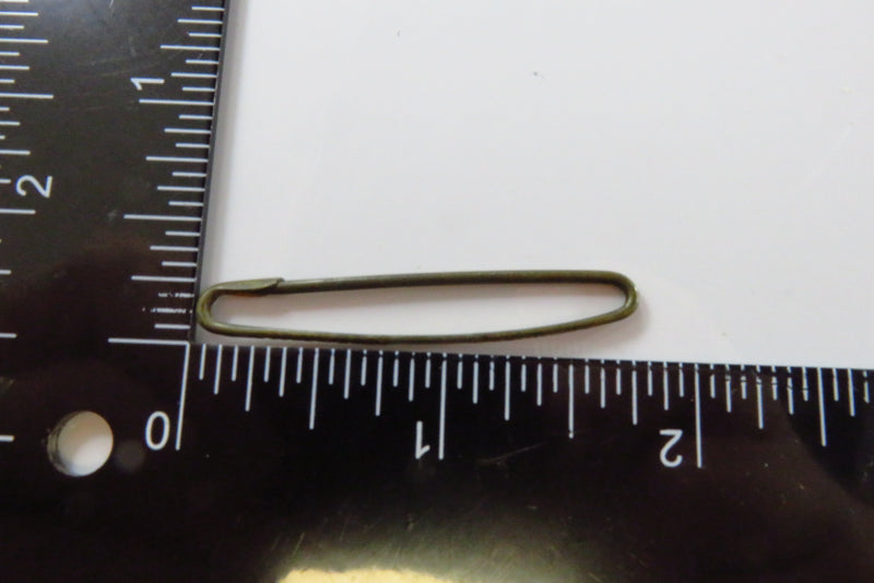 Antique Edwardian Era Safety Pin Gilded 1 3/4" Long