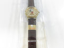 Disney Time Works Mickey Mouse Quartz Wristwatch Model M1002 Watch Analog Parks Exclusive Gold-tone Movement Japan