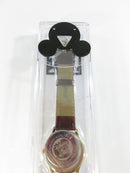 Disney Time Works Mickey Mouse Quartz Wristwatch Model M1002 Watch Analog Parks Exclusive Gold-tone Movement Japan