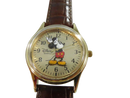 Disney Time Works Mickey Mouse Quartz Wristwatch Model M1002 Watch Analog Parks Exclusive Gold-tone Movement Japan