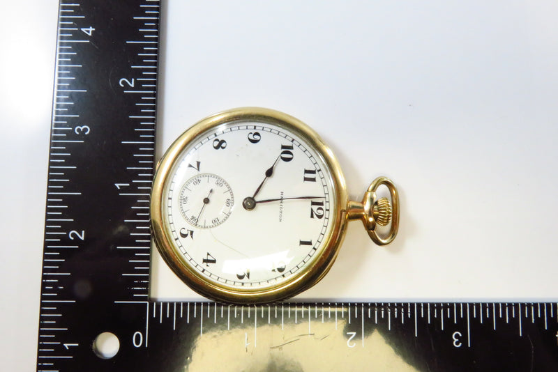 c1919 Hamilton Pocket Watch Size 12s 17 Jewel Model 1 Grade 910 Running