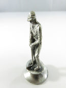 Fame Products Golf Theme Chess Set Putter Themed Knight Solid Metal Alloy Piece Themed Vintage Caddie Silver-tone