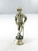 Golf king chess piece with argyle sweater
