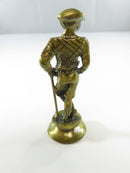 Fame Products Golf Theme Chess Piece Replacement King Brass Colored Solid Metal Alloy Themed Board Game Argyle Sweater
