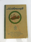 Corner detail of Leathercraft pamphlet showing wear