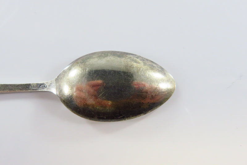 Sterling Silver Souvenir Spoon Vintage  Wisconsin State Spoon 4 1/8" 9.4gr