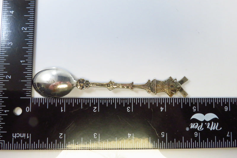 Made in Holland 90 Windmill Souvenir Spoon with Turning Blades 4 3/4" 13.6gr