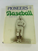 Back cover of Pioneers of Baseball showing a baseball player