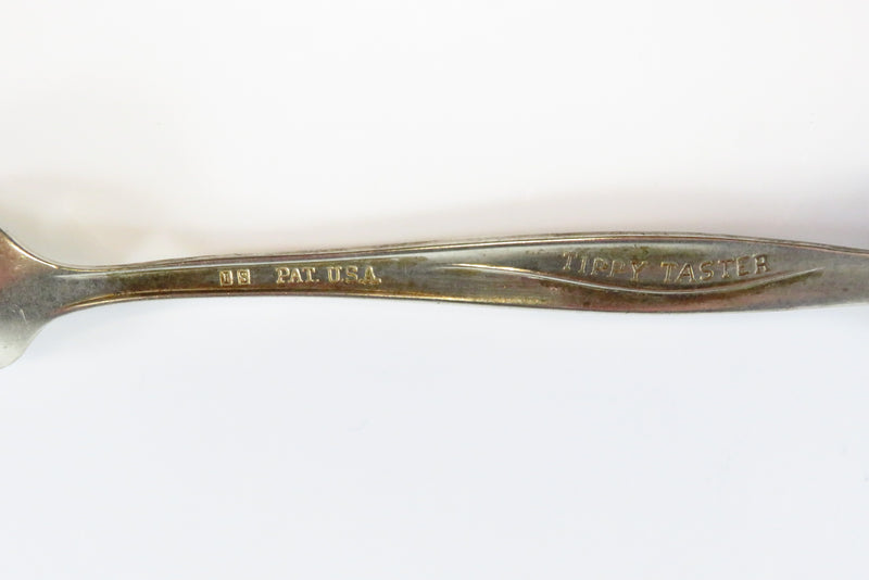 Vintage Tippy Taster Double Ended Spoon 5 11/16" Long